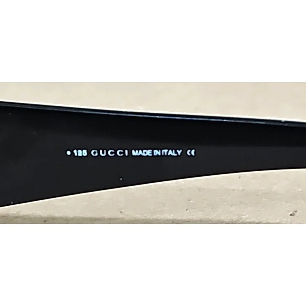 Gucci GG 2432/S 1UF Oval Wrap Black Sunglasses Frame Only 50-19-125